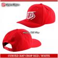 CURVED CROP RED / WHITE