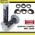 02-1666-Clamp On  1/2 Waffle - Gray/Black